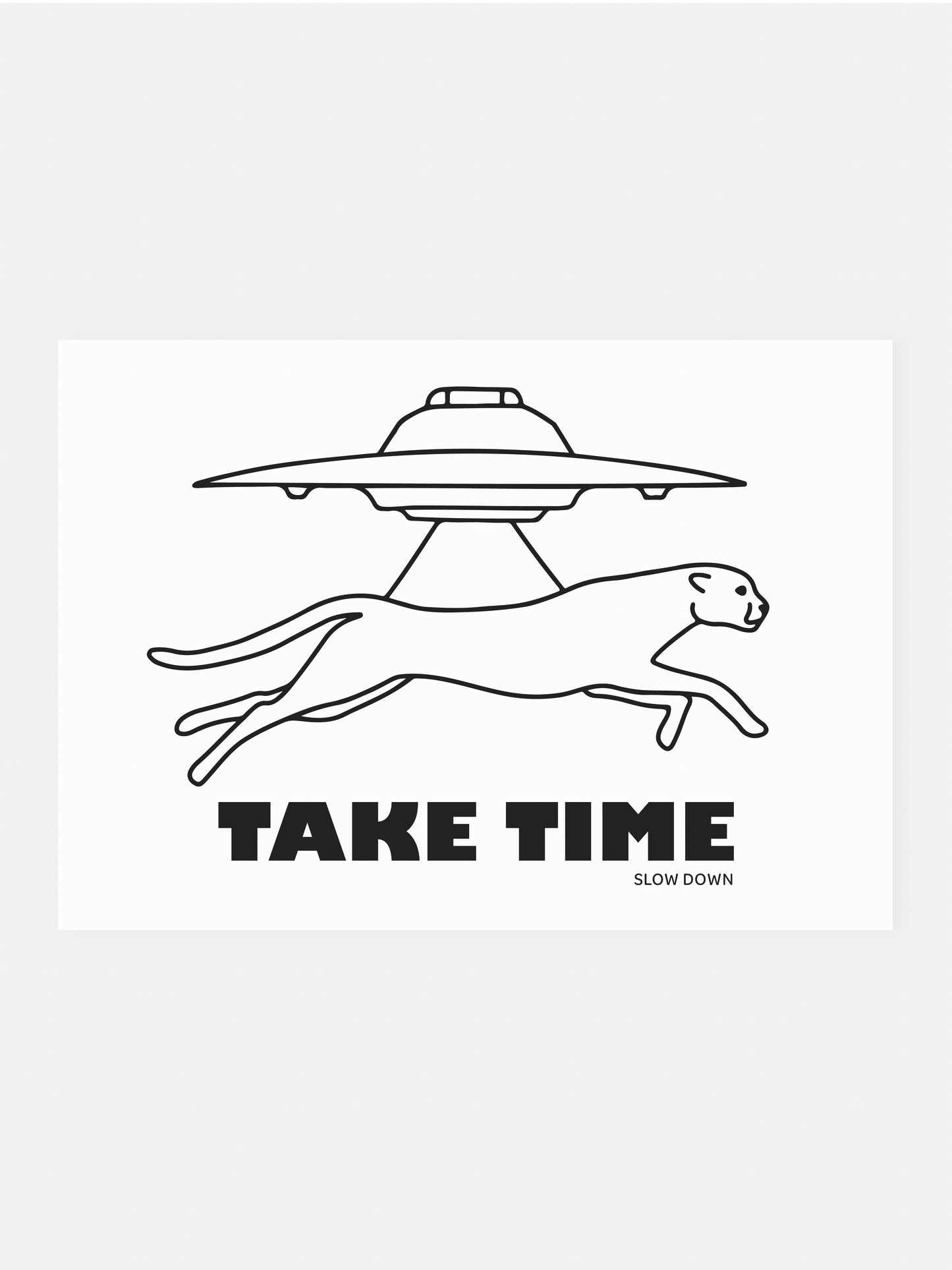 Postcard 'take time'