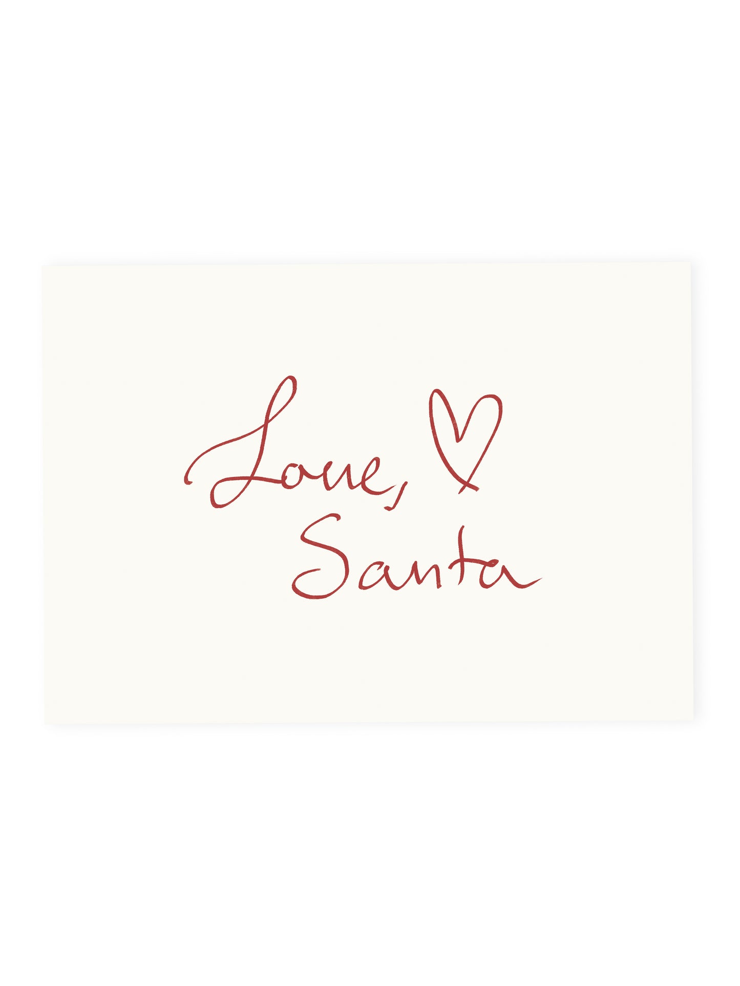 Postcard 'Love, Santa' (Risograph)