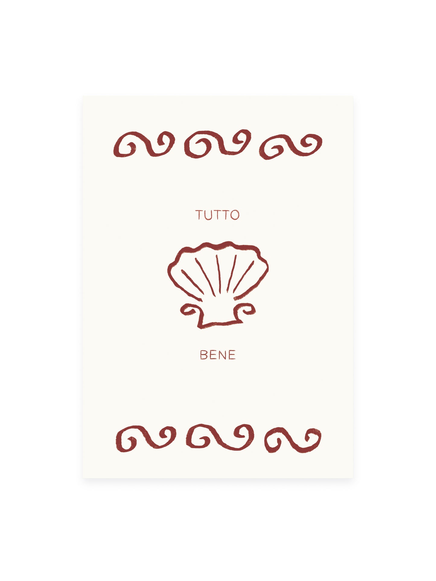 Postcard 'tutto bene' (risography)